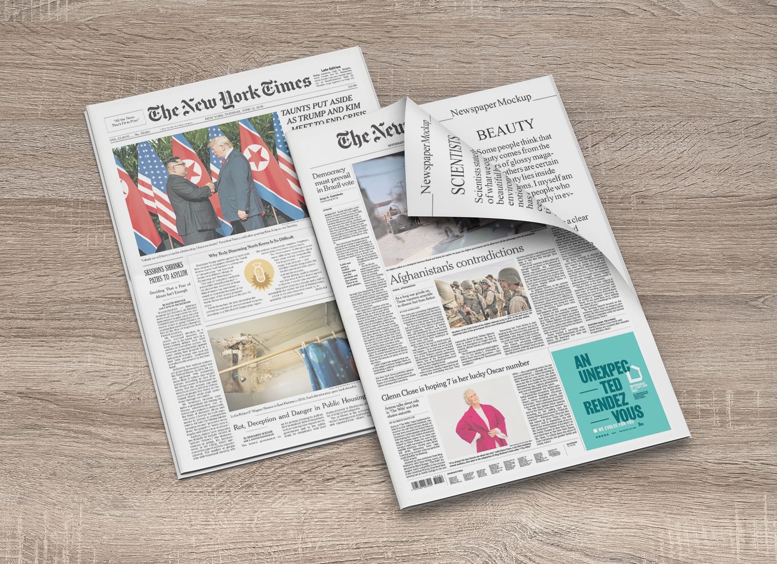 صفحه آرایی روزنامه با ایندیزاین در سایزهای مختلف